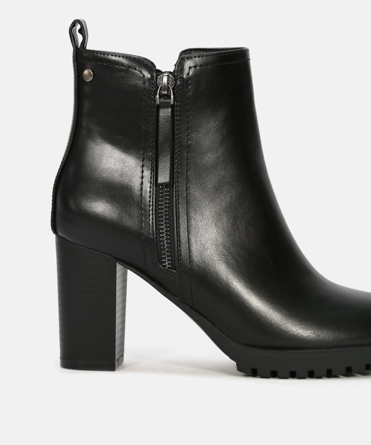 Botines tacón cremallera image number null